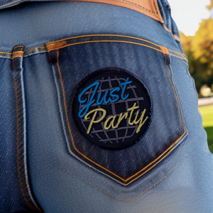 Just Party Embroidered Patch