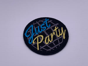 Just Party Embroidered Patch